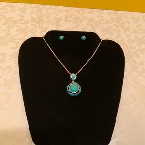 2-pc turquoise set